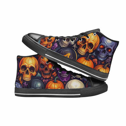 WOMEN'S Skulls - Halloween High Top Canvas Dreamcore Shoes
