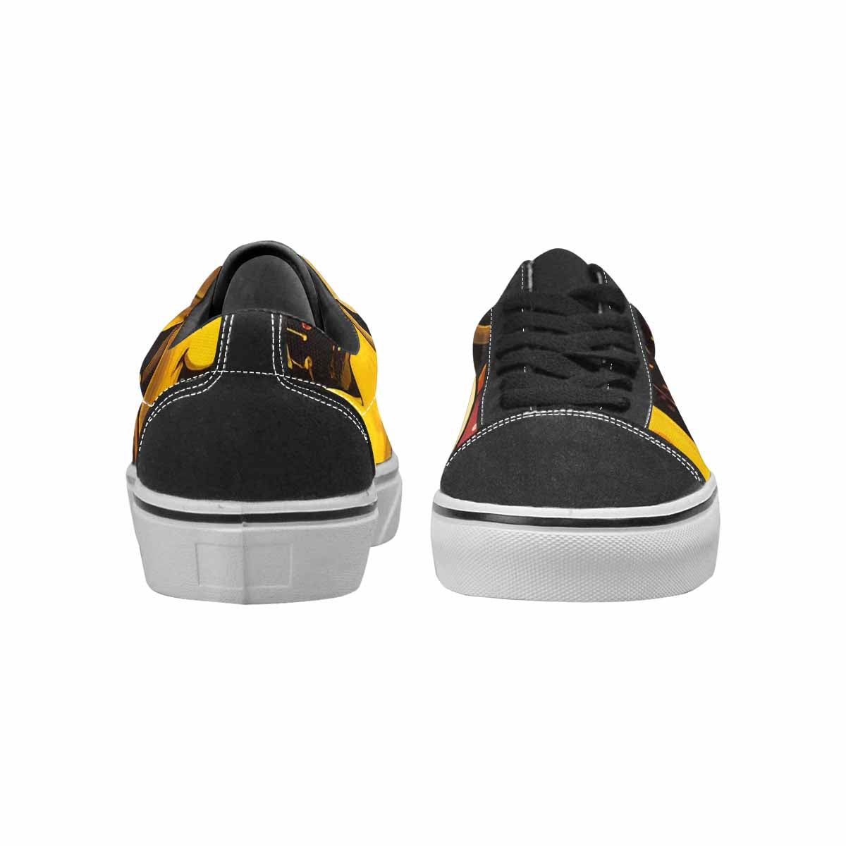 WOMEN'S Melting Moon Smiley  Lace-Up Canvas Aesthetic Custom Shoes