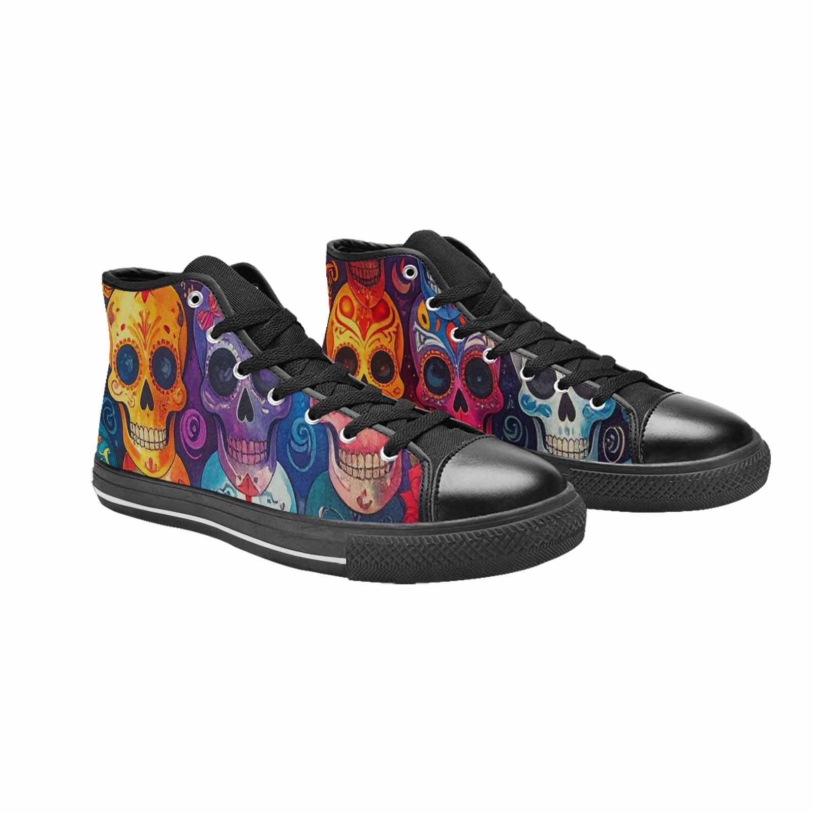 WOMEN'S Skull High Top Canvas Dark Academia Shoes