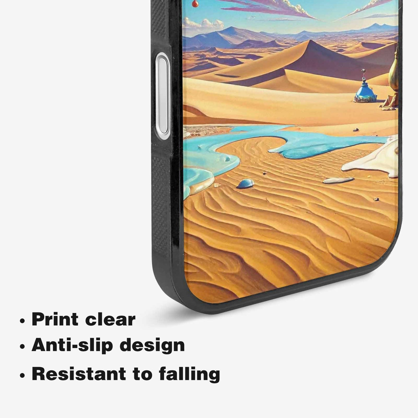 iPhone 16 Case — Surrealist Desert Dreamscape Custom, Custom Made Phone Cover
