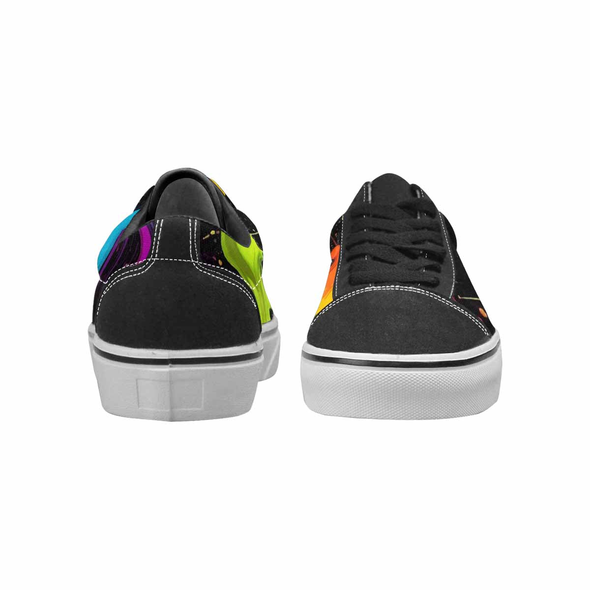 MEN'S Paint Splatter Canvas Lace-Up Neon Fantasy Sneakers