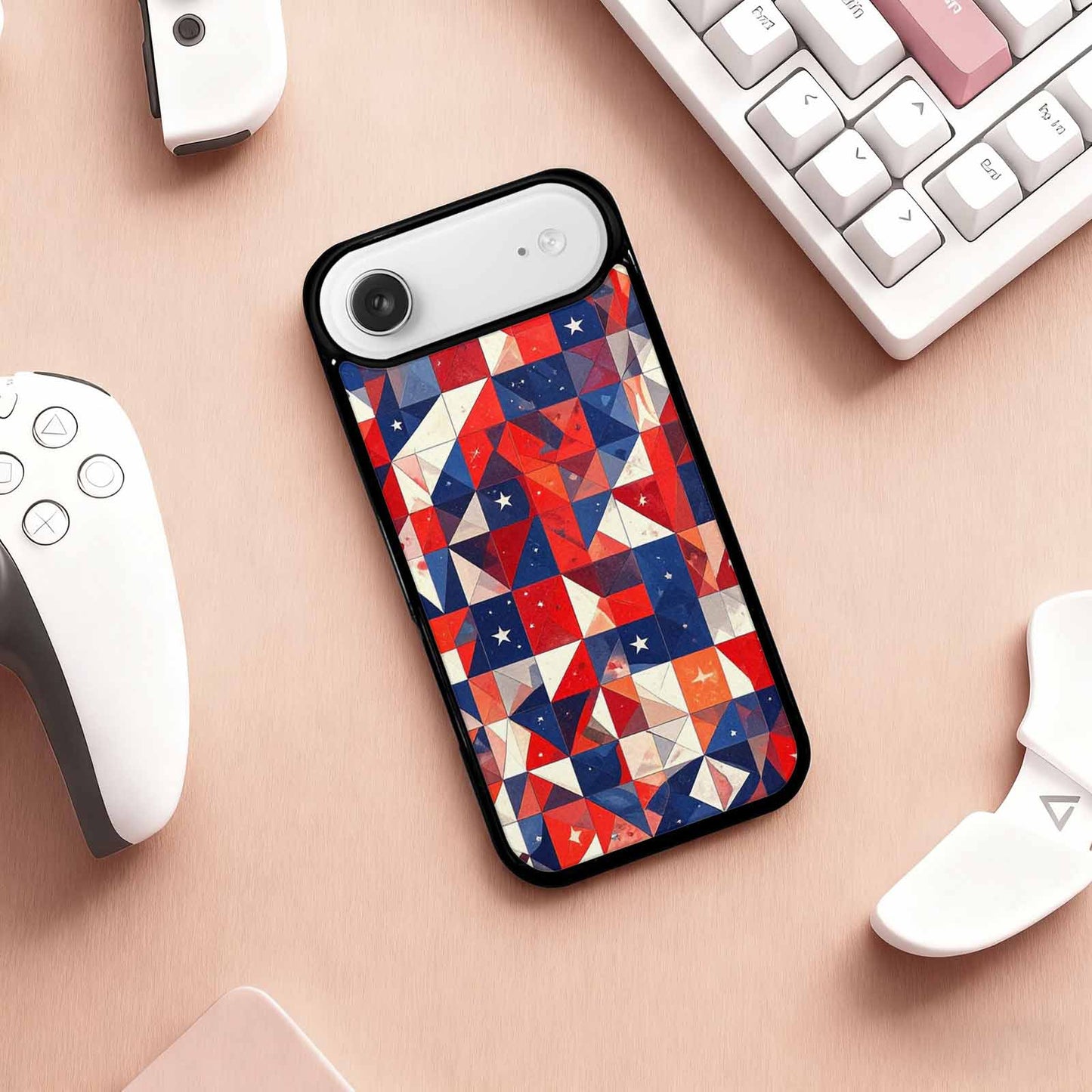 iPhone 17 Air Case — Small American Flag Stars And Galaxy, Custom Phone Case