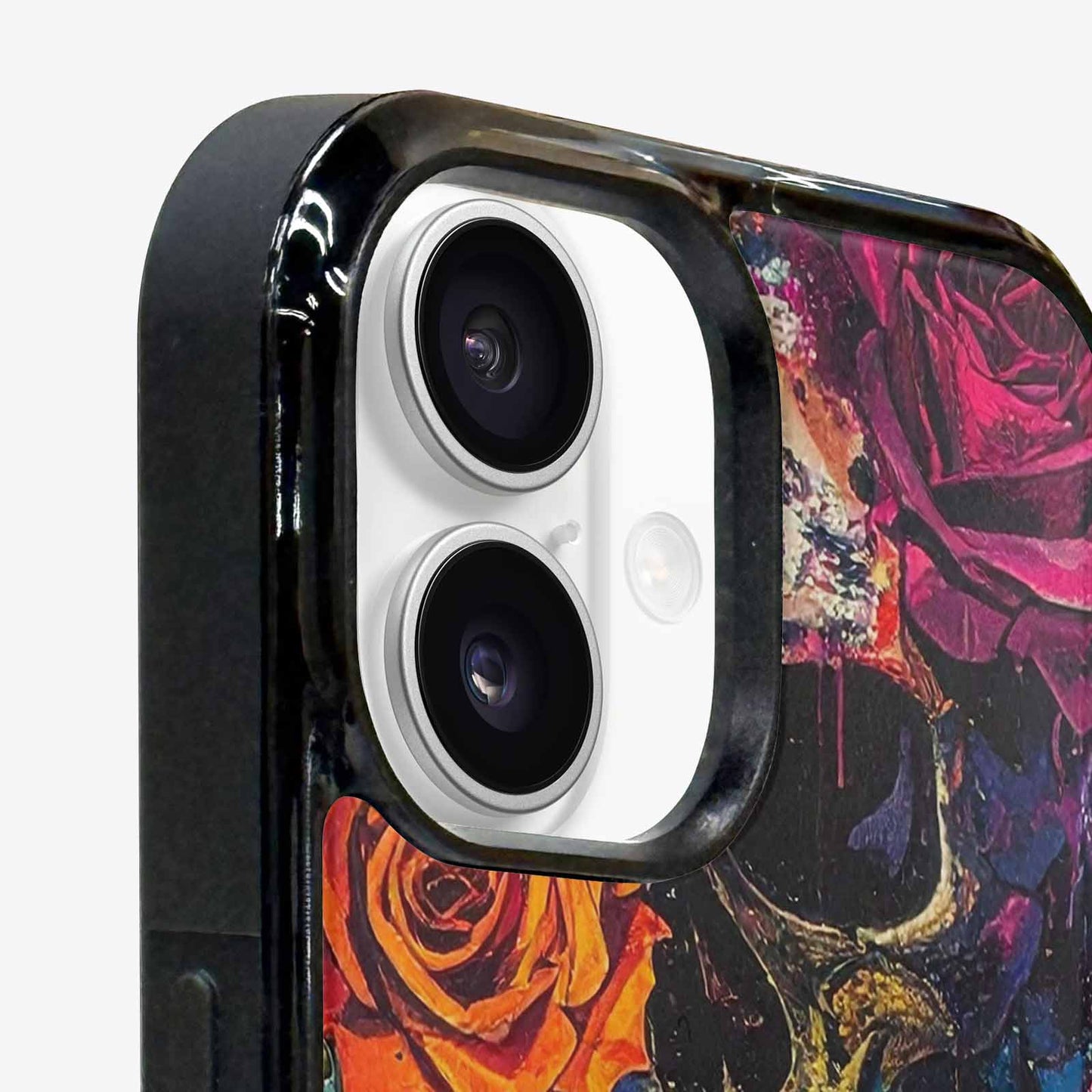 iPhone 16 Case — Skulls Roses Acid Wash Custom, Personalized Phone Case