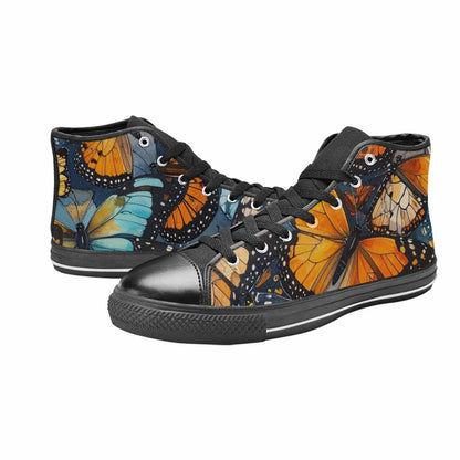 MEN'S Butterfly Wing High Top Canvas Dark Academia Sneakers