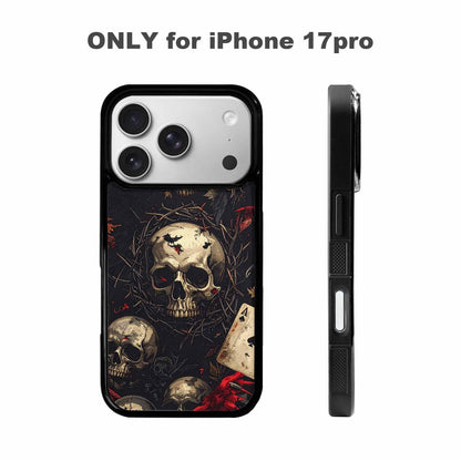 iPhone 17 Pro Case — Skull Dark Art Gothic Print Gothic, Customized Protective Case
