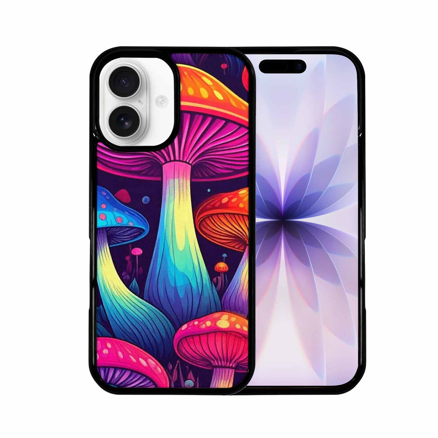 iPhone 17 Case — Psychedelic Mushroom Cartoon Pattern Cartoon Cute, Custom Print Case Cover