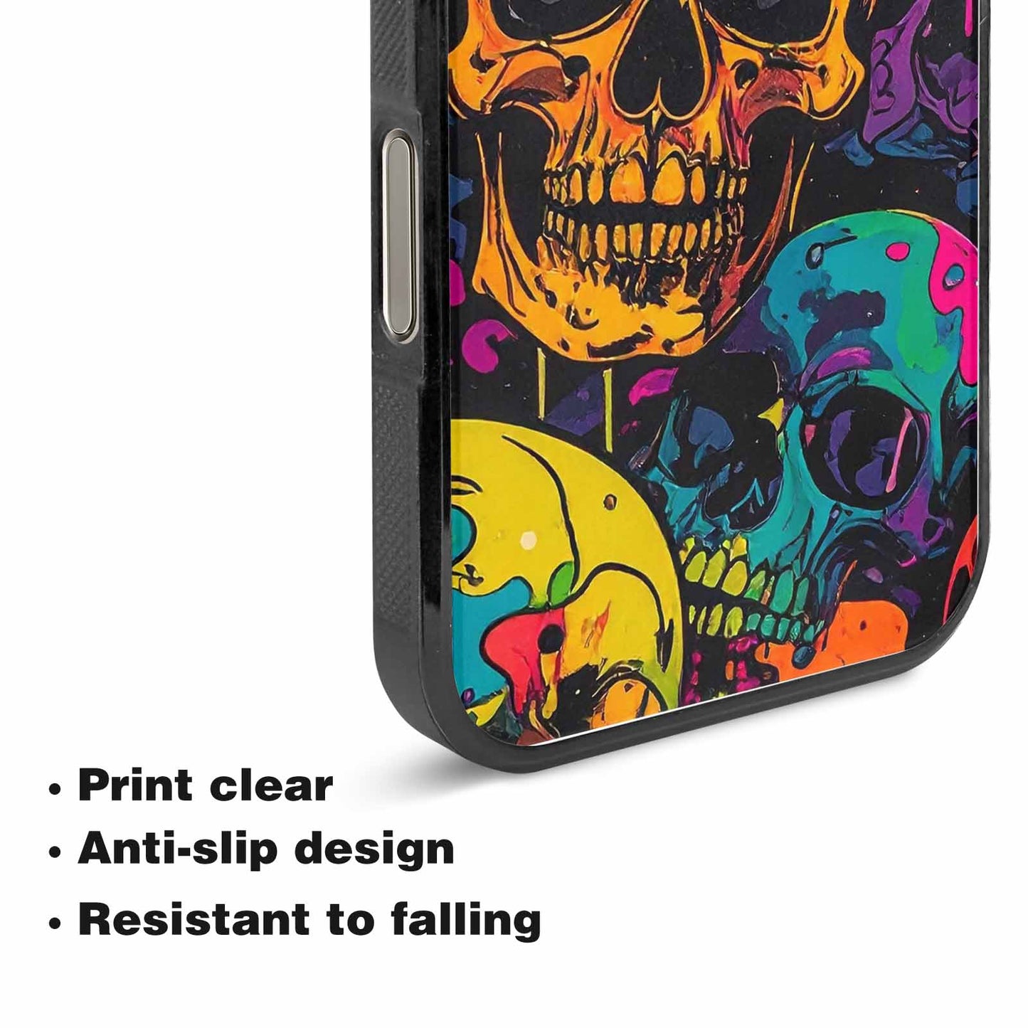 iPhone 15 Pro Max Case — 1000s Of Skulls Digital Camo Drip, Custom Designed Case Cover