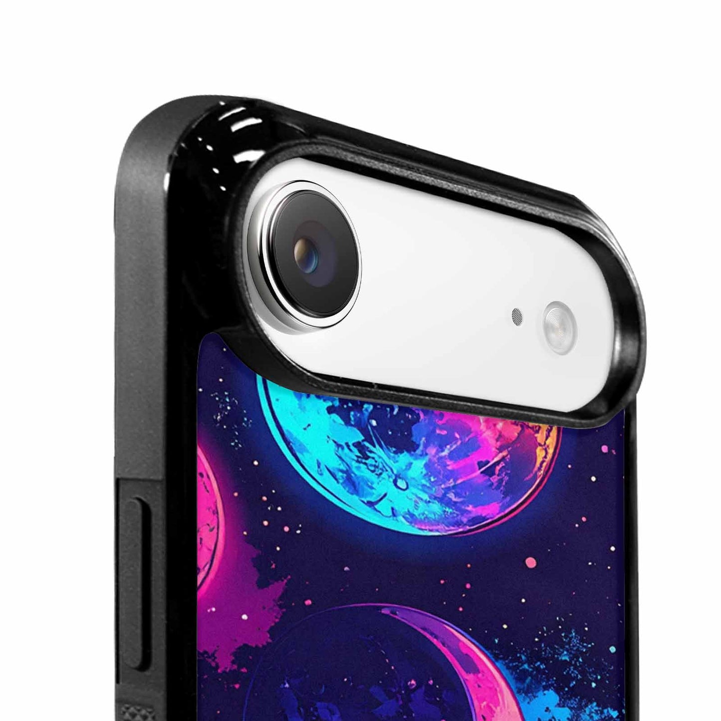 iPhone 17 Air Case — Neon Winter Moon Seamless Cartoon Cute, Custom Art Phone Cover