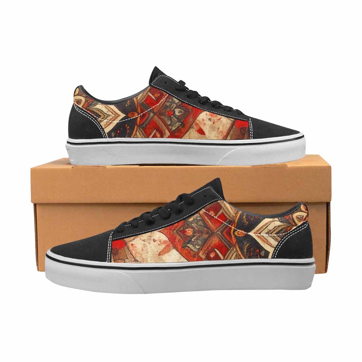 MEN'S Mandala Canvas Lace-Up Vivid Shoes