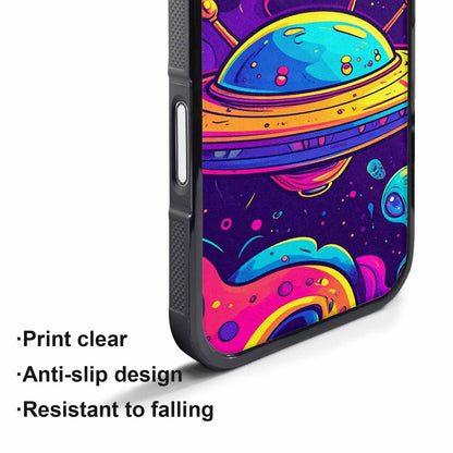 iPhone 17 Air Case — Alien Ufo Cartoon Art Pattern Alien, Customized Protective Case