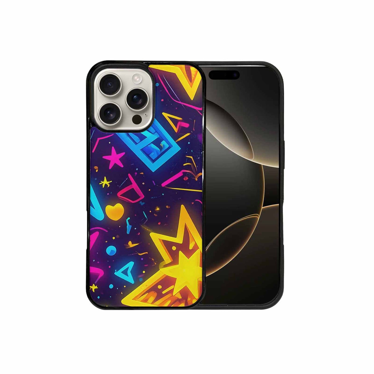 iPhone 16 Pro Max Case — 80s Retro Motif 80s Retro Motifs, Original Design Phone Case