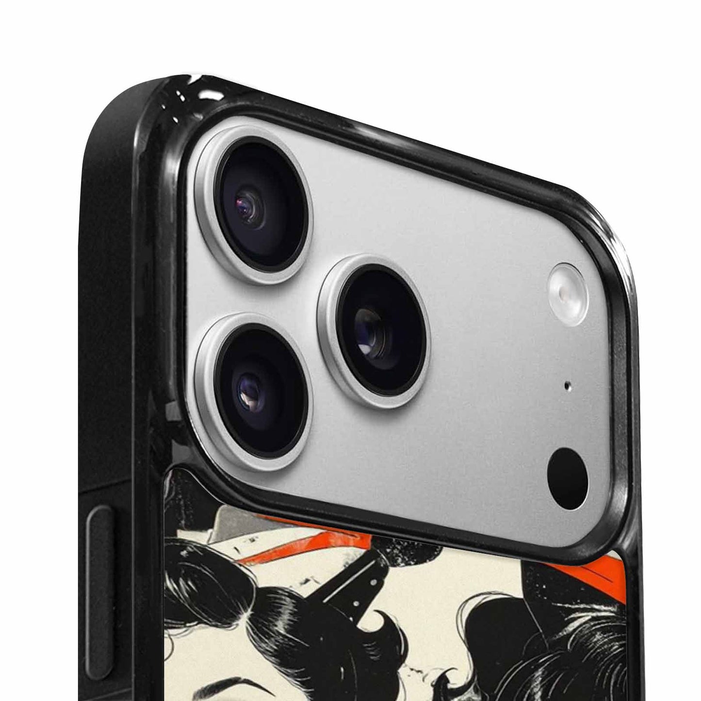 iPhone 17 Pro Case — Seamless Repeating Pattern Of Overlapping Retro, Custom Printed Phone Case