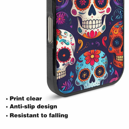 iPhone 16 Pro Case — Day Dead Sugar Skull Art 100s, Unique Phone Case Design