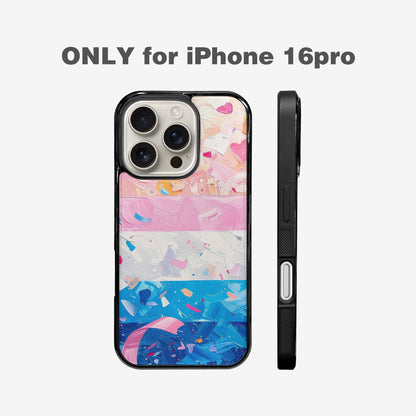iPhone 16 Pro Case — Transgender Pride Flag Trans Pride Flag, Custom Art Phone Cover