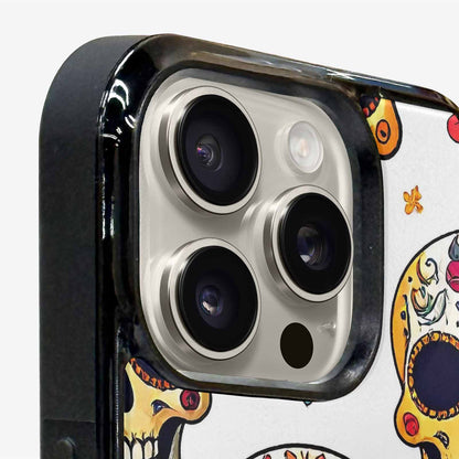 iPhone 15 Pro Max Case — Vibrant Skull Seamless, Custom Made Phone Cover