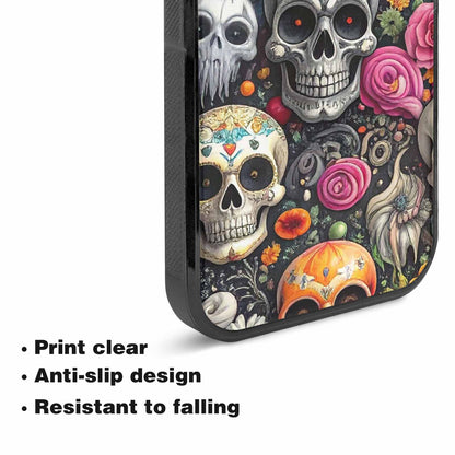 iPhone 15 Plus Case — Greyscale Black And White Dark Black, Custom Print Case Cover