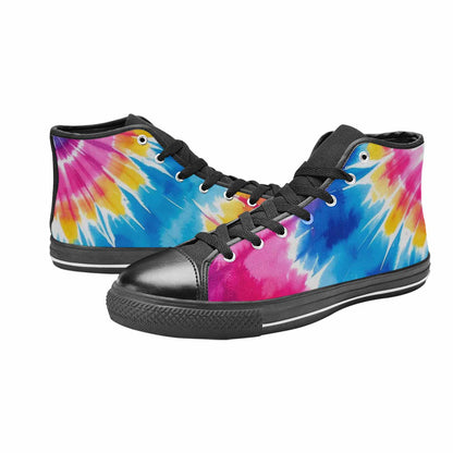 WOMEN'S Tie Dye Drip High Top Canvas Dreamcore Shoes