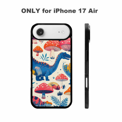 iPhone 17 Air Case — Vintage Dinosaurs Mushroom Retro Vintage, Unique Phone Case Design
