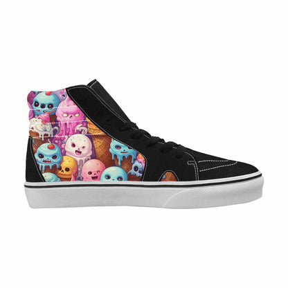 MEN'S Ice Cream Monsters  High Top Canvas Aesthetic Shoes
