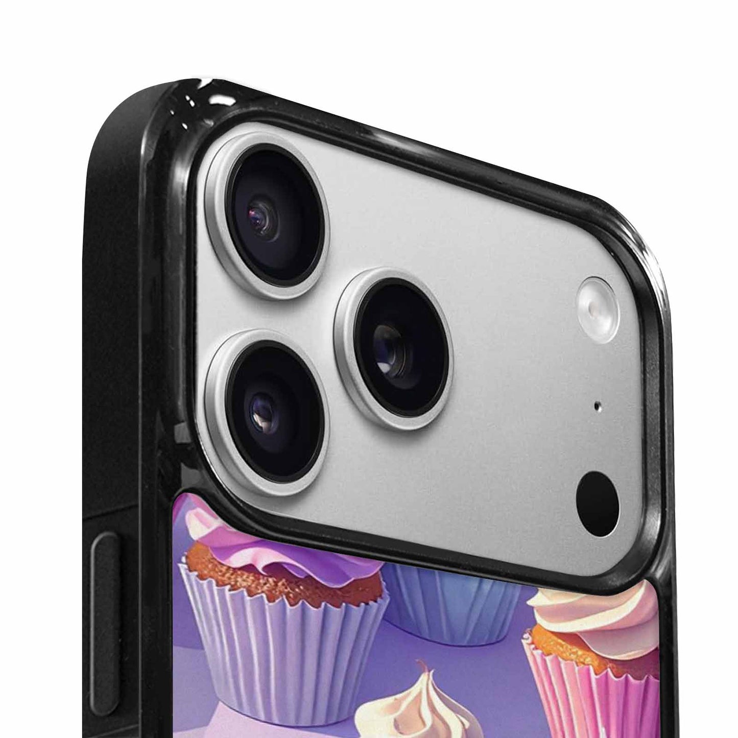 iPhone 17 Pro Case — Chrome Retro Cupcake Retro Vintage, Custom Print Case Cover