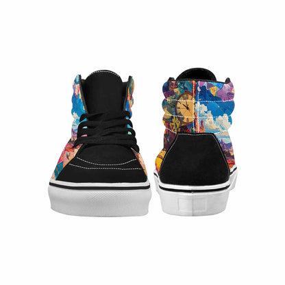 MEN'S Surreal Dream Fragment High Top Canvas Vibrant Chaos Sneakers