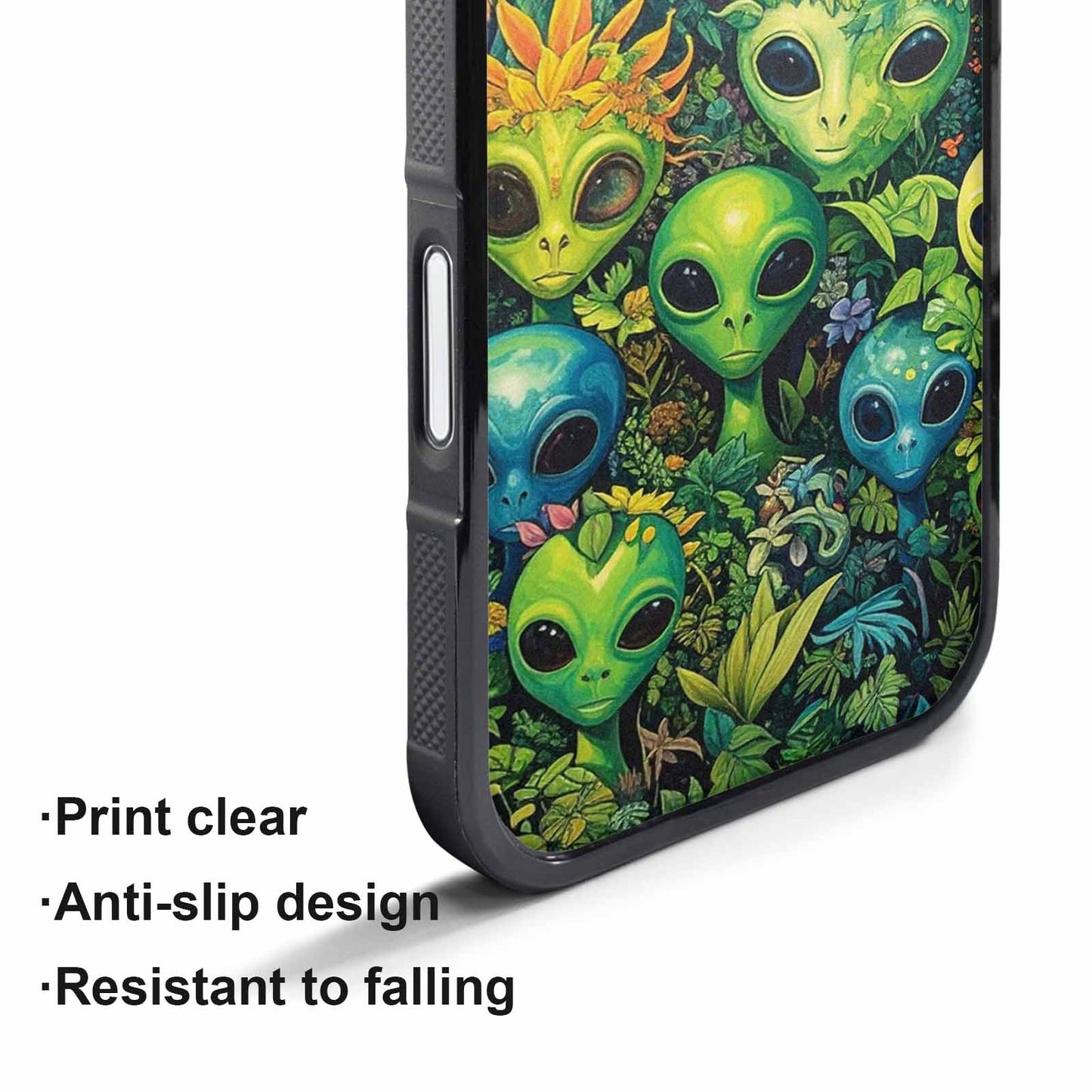 iPhone 17 Pro Max Case — Aliens Pattern Hundreds Of Alien Scifi, Custom Designed Case Cover