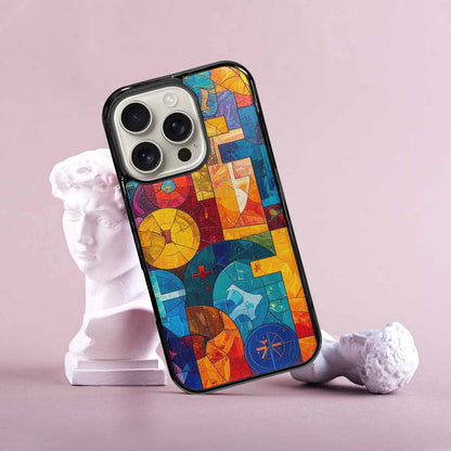 iPhone 16 Pro Case — Faith Cross And Faith Icons Pattern, Personalized Phone Case