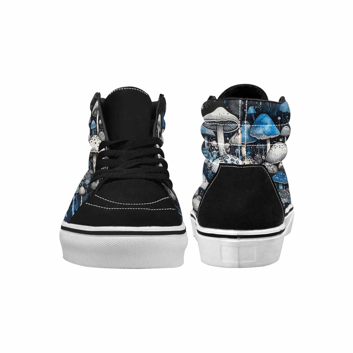 MEN'S Mushrooms (general) High Top Canvas Cottagecore Sneakers