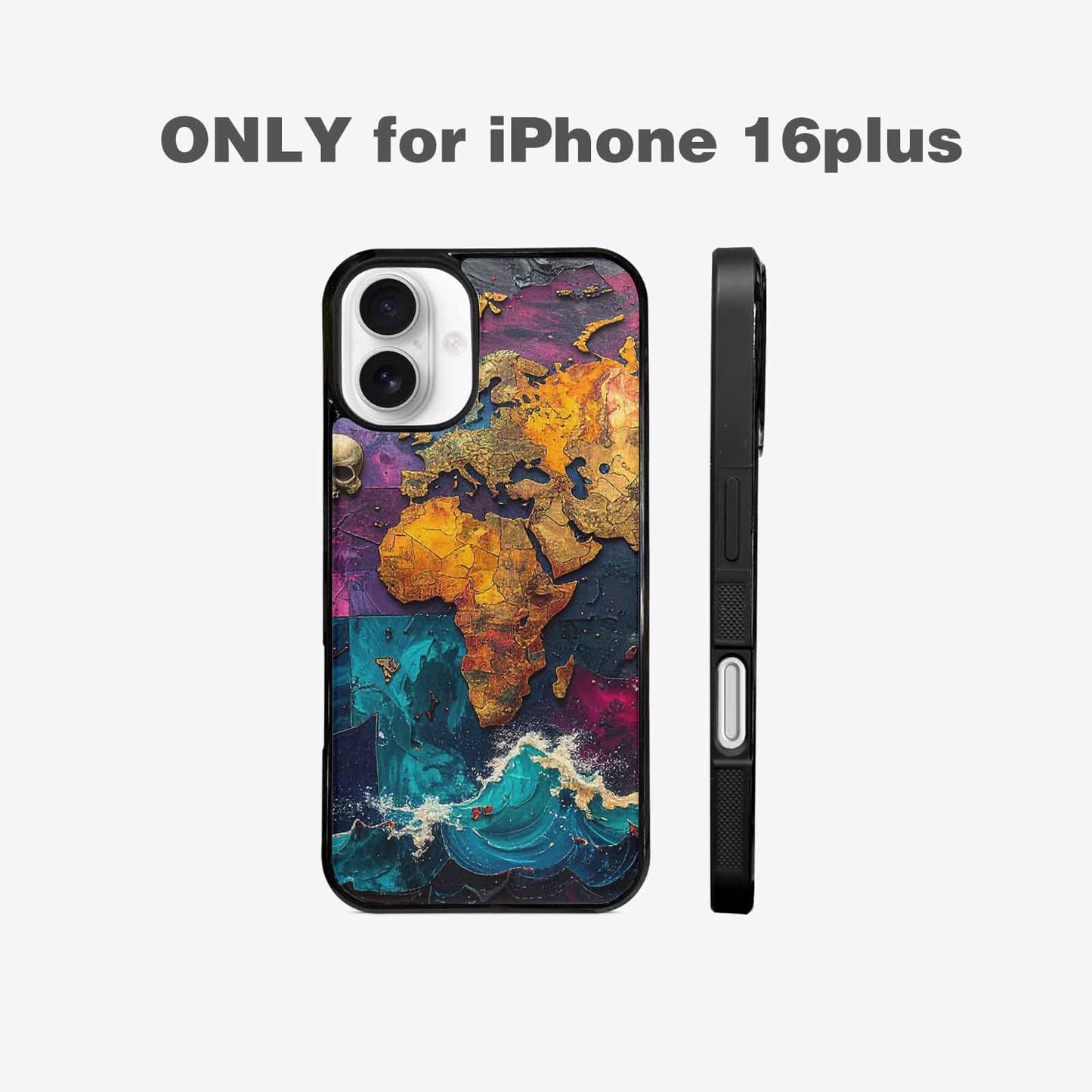 iPhone 16 Plus Case — Pirate Skull Flag Pirate Skull Flag, Custom Print Case Cover