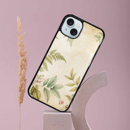 iPhone 15 Plus Case — Vintage Botanical Art Pattern, Original Design Phone Case