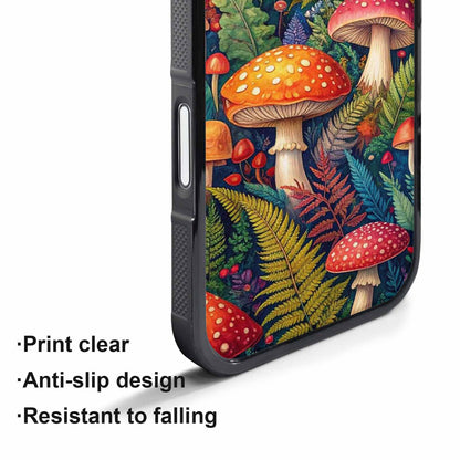 iPhone 17 Pro Case — Mushrooms Botanicalmushrooms P H7s Floral, Custom Print Case Cover