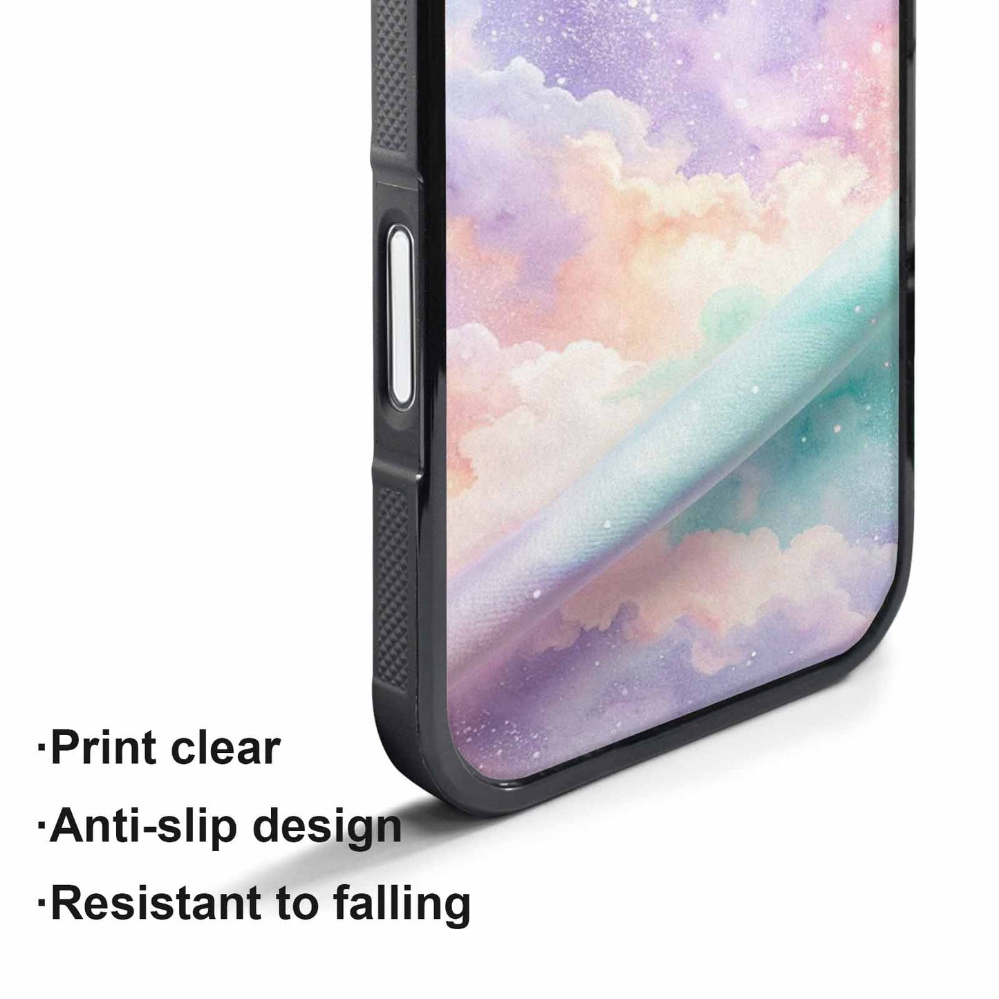 iPhone 17 Pro Case — Galaxy Texture In Soft Pastel Galaxy, Custom Printed Phone Case
