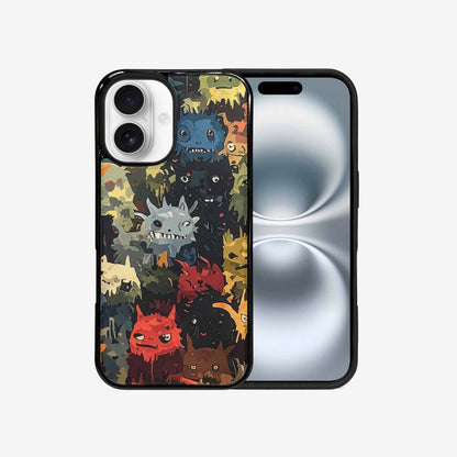 iPhone 16 Case — Monsters Camomonsters Pattern Okl, Custom Art Phone Cover