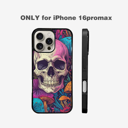 iPhone 16 Pro Max Case — Mushroom Skull Custom, Custom Designed Case Cover
