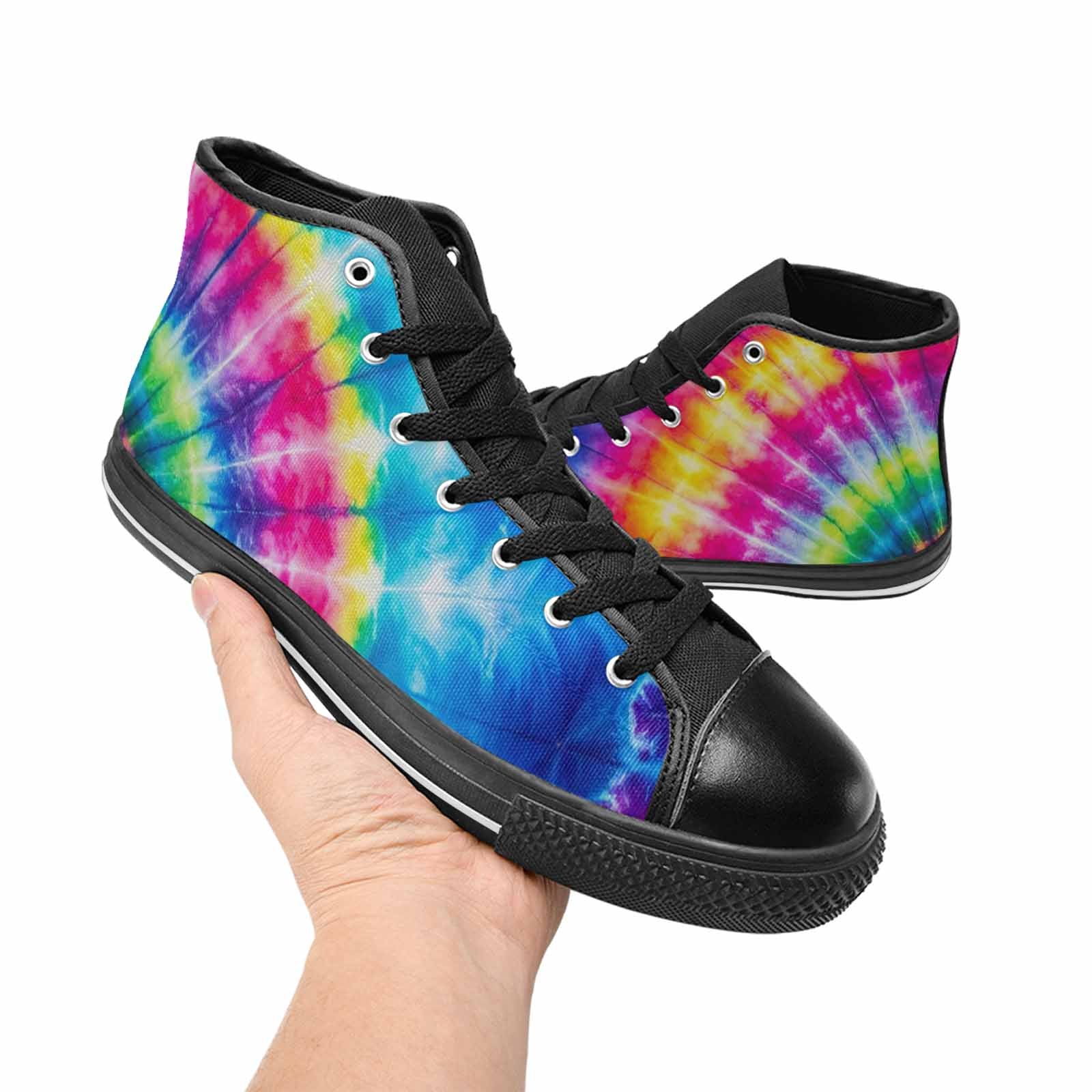 WOMEN'S Tie Dye Acid Wash Color High Top Canvas Dreamcore Sneakers