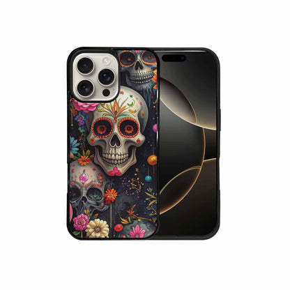 iPhone 16 Pro Max Case — Greyscale Black And White Dark Black, Custom Made Phone Cover