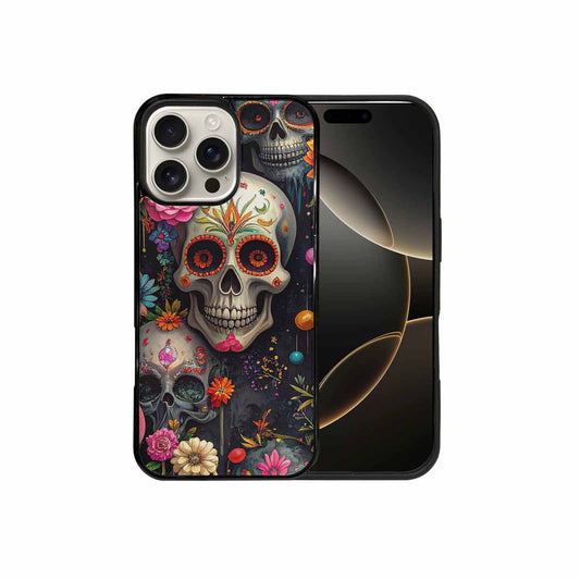 iPhone 16 Pro Max Case — Greyscale Black And White Dark Black, Custom Made Phone Cover