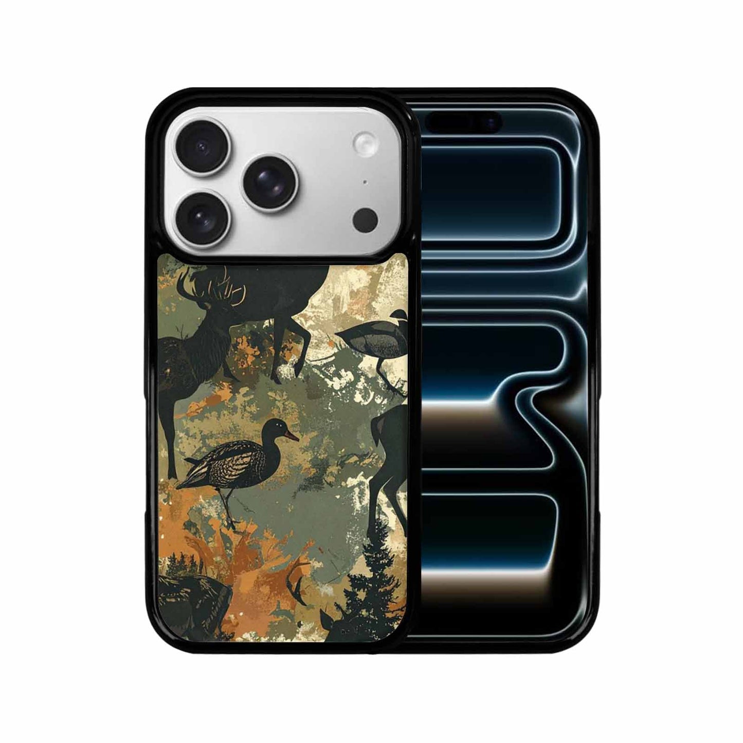 iPhone 17 Pro Case — Hunting Camouflage Pattern With Deer Camo, Customized Protective Case