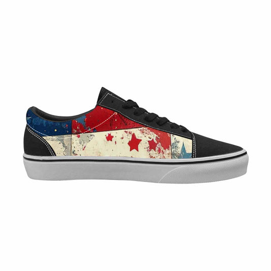 MEN'S American Flag Stars Canvas Lace-Up Cottagecore Shoes