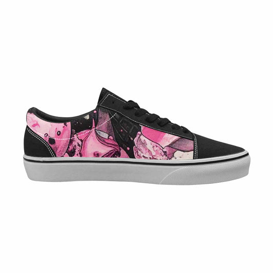WOMEN'S Ice Cream Motif Lace-Up Canvas Kaleidoscope Sneakers