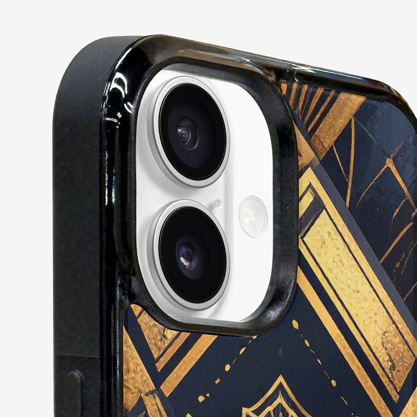 iPhone 16 Case — Art Deco Illustration Pattern, Custom Printed Phone Case