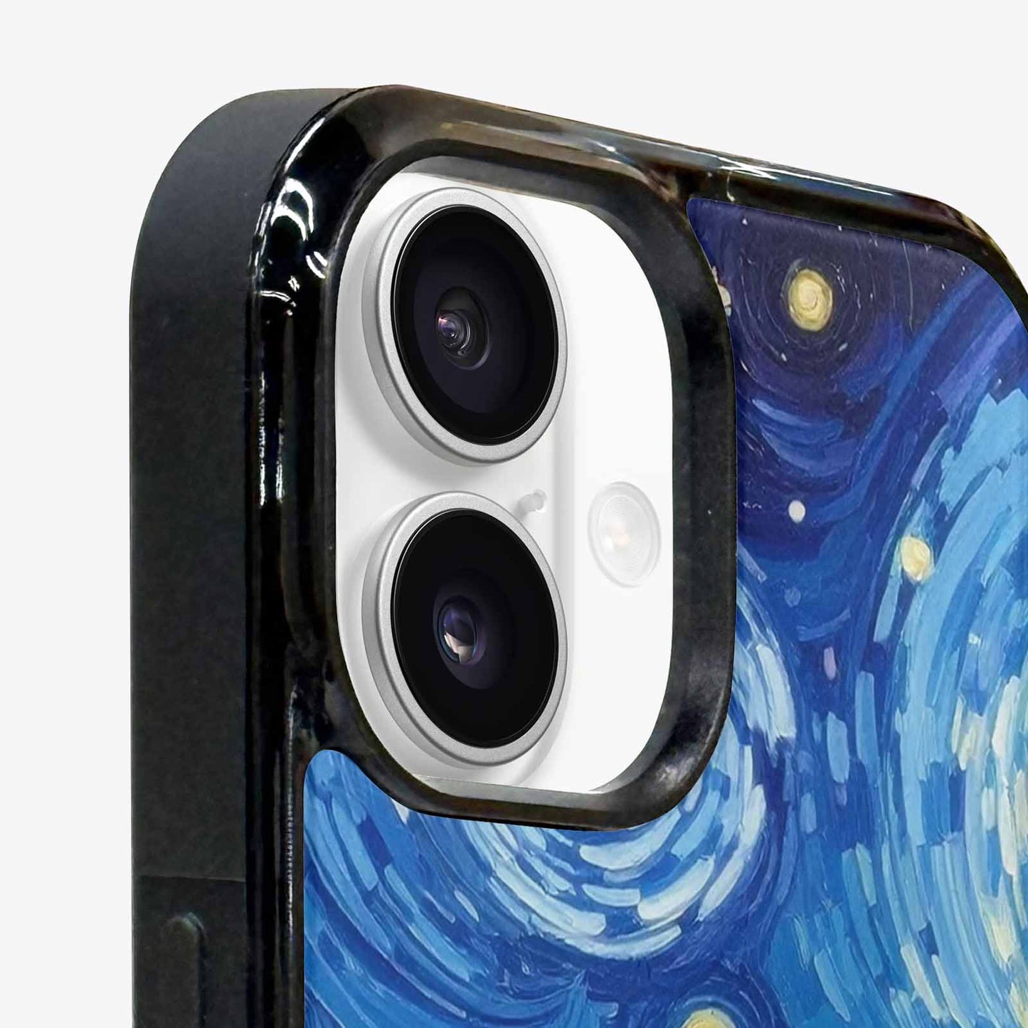 iPhone 16 Case — Starry Night Van Gogh Paint Art, Custom Designed Case Cover