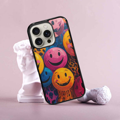 iPhone 16 Pro Case — Smiley Faces Animal Printsmile P7v, Customized Protective Case