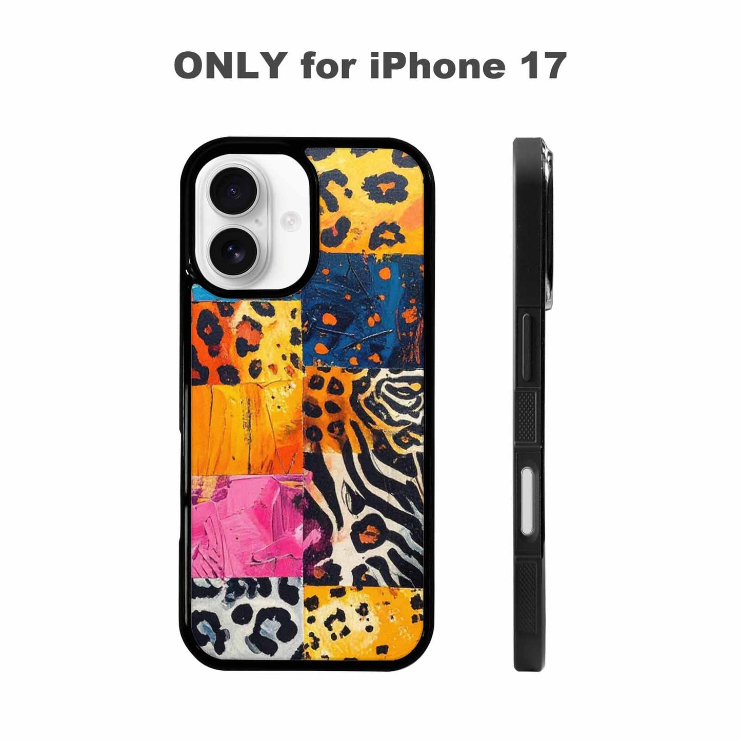 iPhone 17 Case — Full Color Vibrant Animal Print, Custom Designed Case Cover