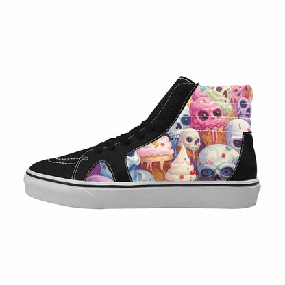 MEN'S Ice Cream Monsters  High Top Canvas Neon Fantasy Custom Shoes