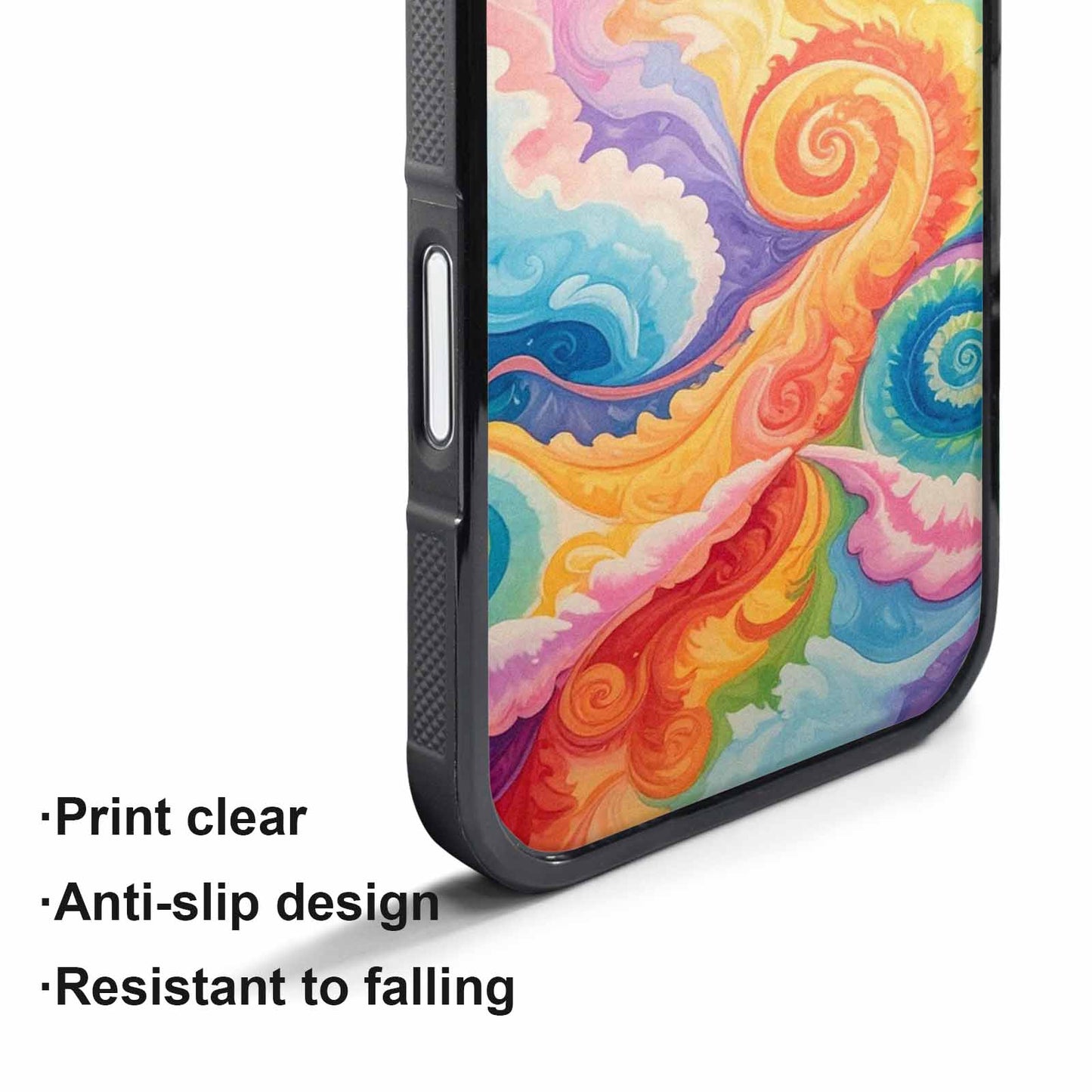 iPhone 17 Pro Max Case — Tie Dye Swirls Tie Dye, Custom Made Phone Cover