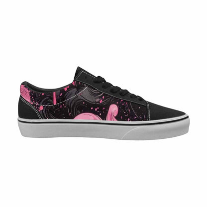 WOMEN'S Van Gogh Swirl Lace-Up Canvas Melting Art Sneakers