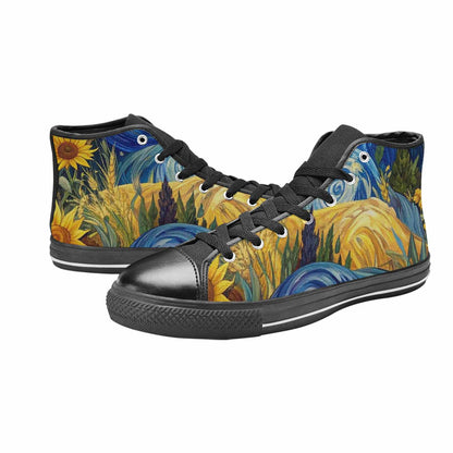 MEN'S Blend All Versions High Top Canvas Neon Fantasy Custom Shoes
