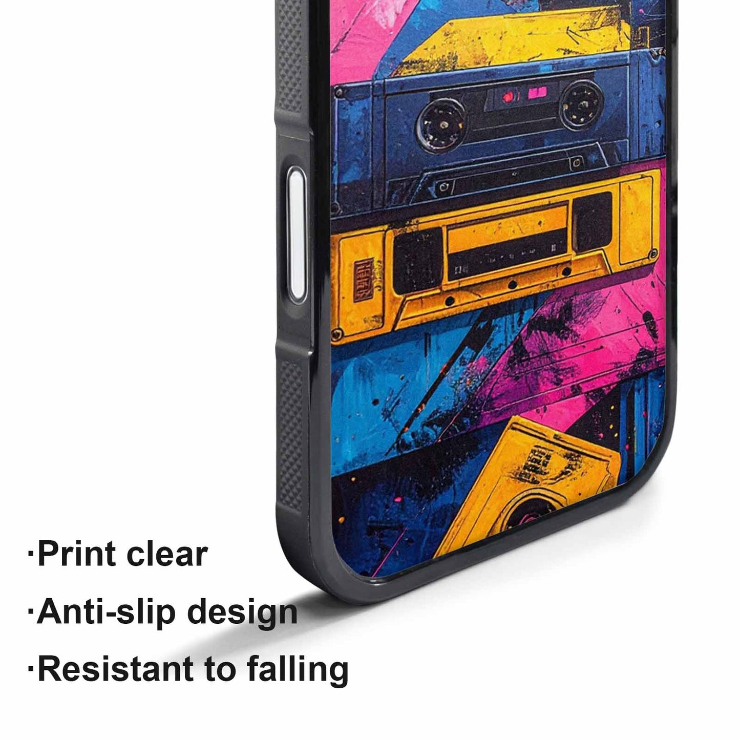 iPhone 17 Air Case — Seamless Tileable Pattern Of Overlapping Retro, Custom Printed Phone Case