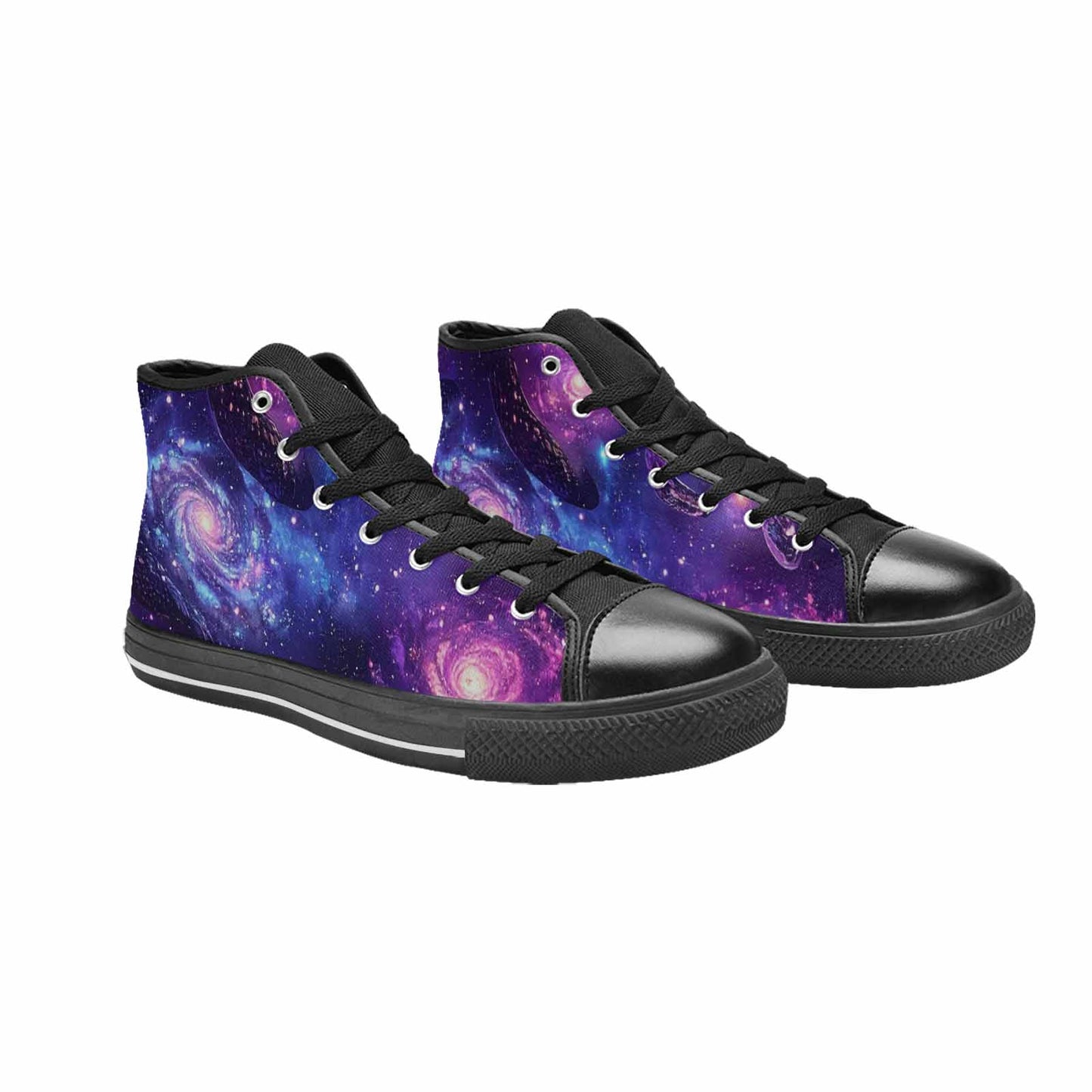 MEN'S Galaxy Snake Print High Top Canvas Vivid Shoes
